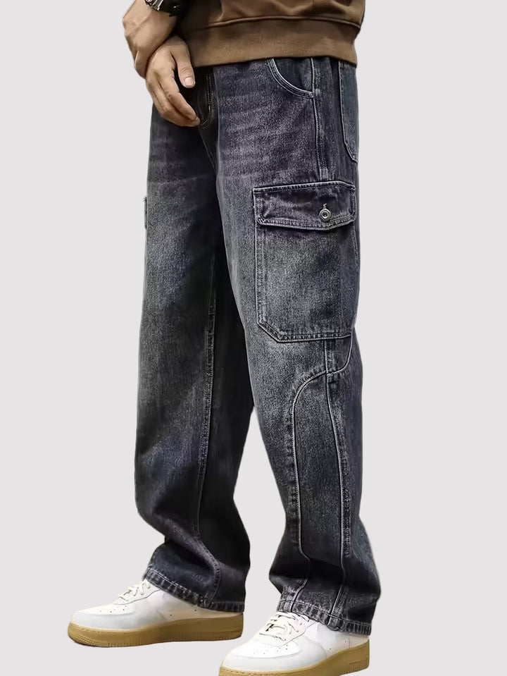 Pantalones Cargo de Mezclilla para Hombre