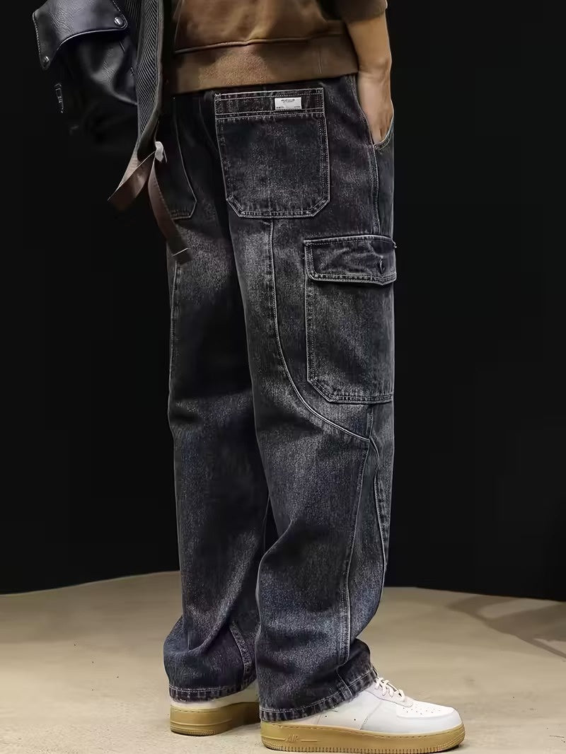 Pantalones Cargo de Mezclilla para Hombre