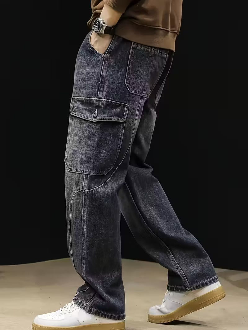 Pantalones Cargo de Mezclilla para Hombre