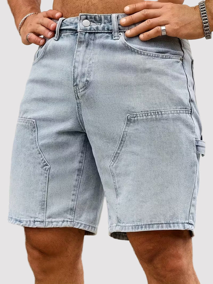Pantalones Cortos de Mezclilla para Hombre con Bolsillos