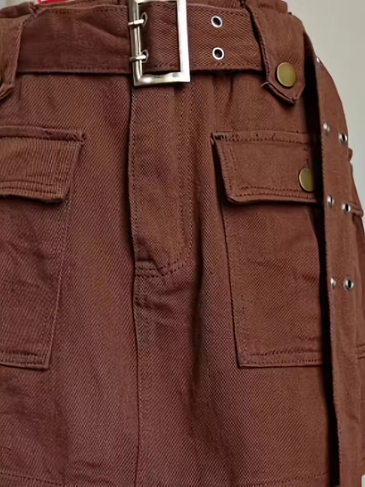 Pantalones Cortos de Mujer con Cinturón